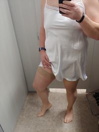 Tried on this white satin slip, should I get it?
