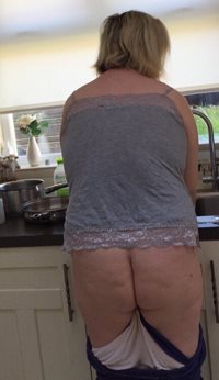 My wife washing the dishes. My best mate was drying