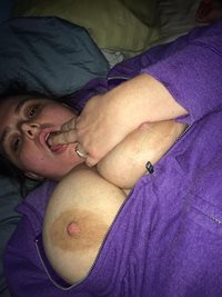 My wife tasting her pussy!