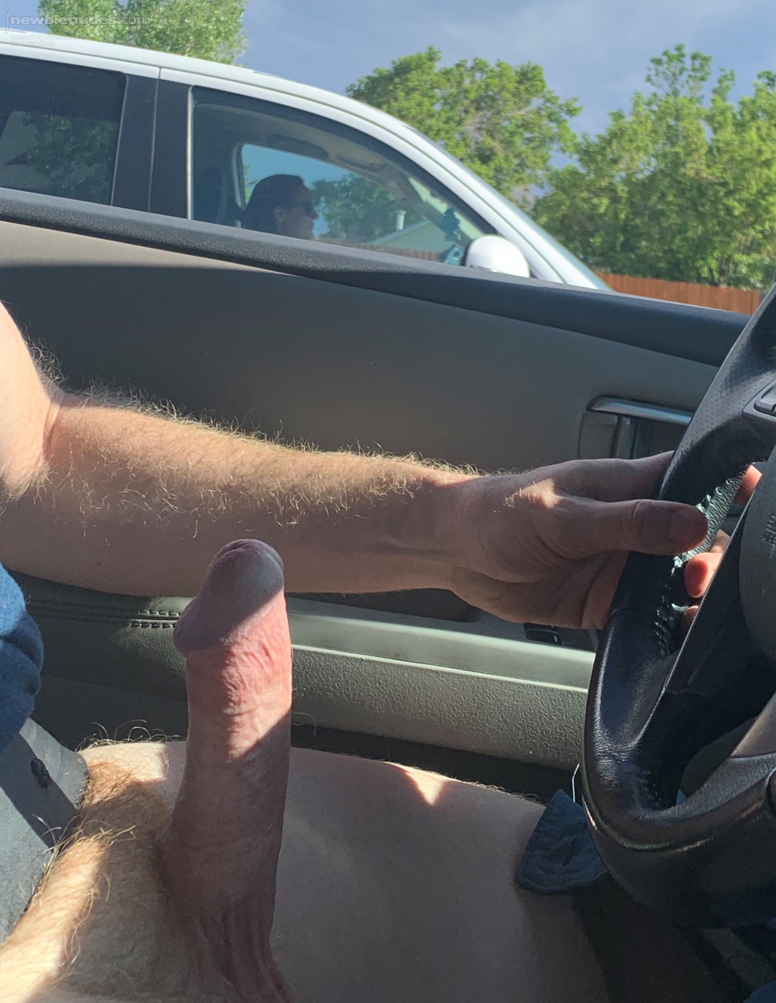 Having my cock out in public makes me so hard!  What do you think?