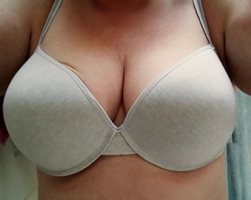 one boob is a bit bigger than the other...can you tell? lol