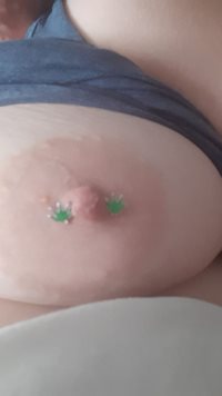 Sexy Mistress wifes pierced nipple