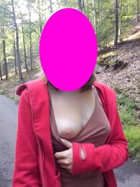 flashing in the forest