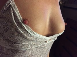 My hard nipples need a lick 👅