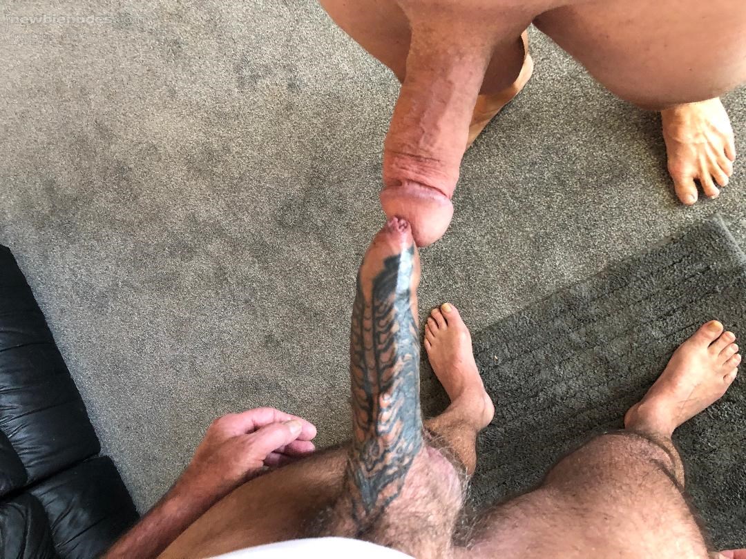 with my circumcised friend