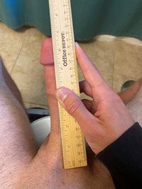 Hmm roughly 6 1/2 inches. Is that above average or did I measure wrong???