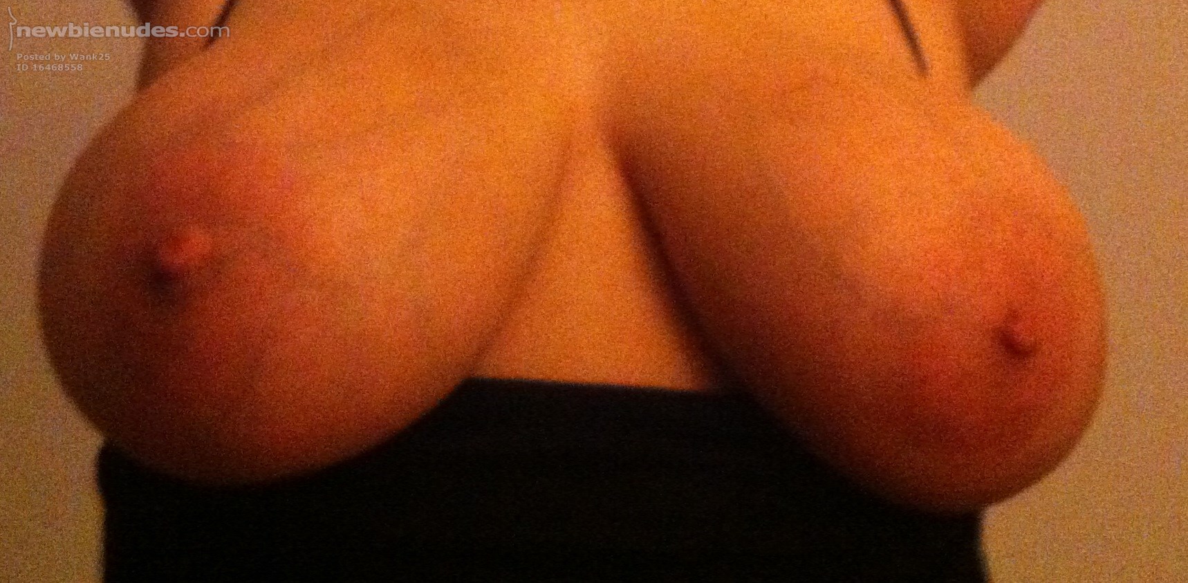 Wife’s huge tits and nipples. 