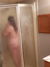 Mormon woman showering