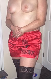 Flashing in his boxers x I’d love a tribute please xx