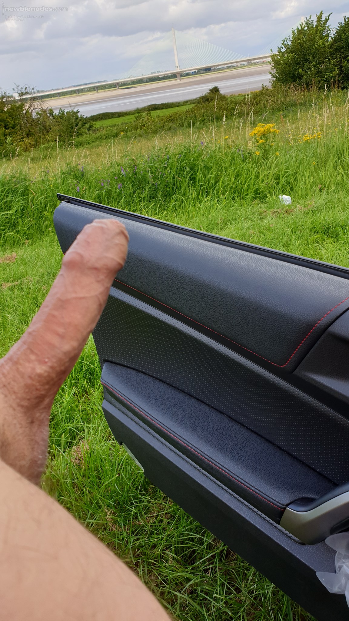 Out in my car and got horny.