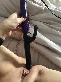 Hubby’s gone and I am Horny as fuck, should I try this ??