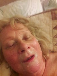 My 80 year old slut Ann. Loves a facial