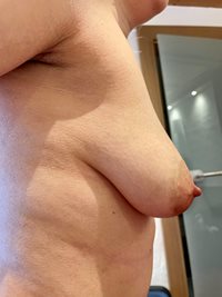 I can’t believe how saggy my tits are now. My joggest wish Béchamel True :)...