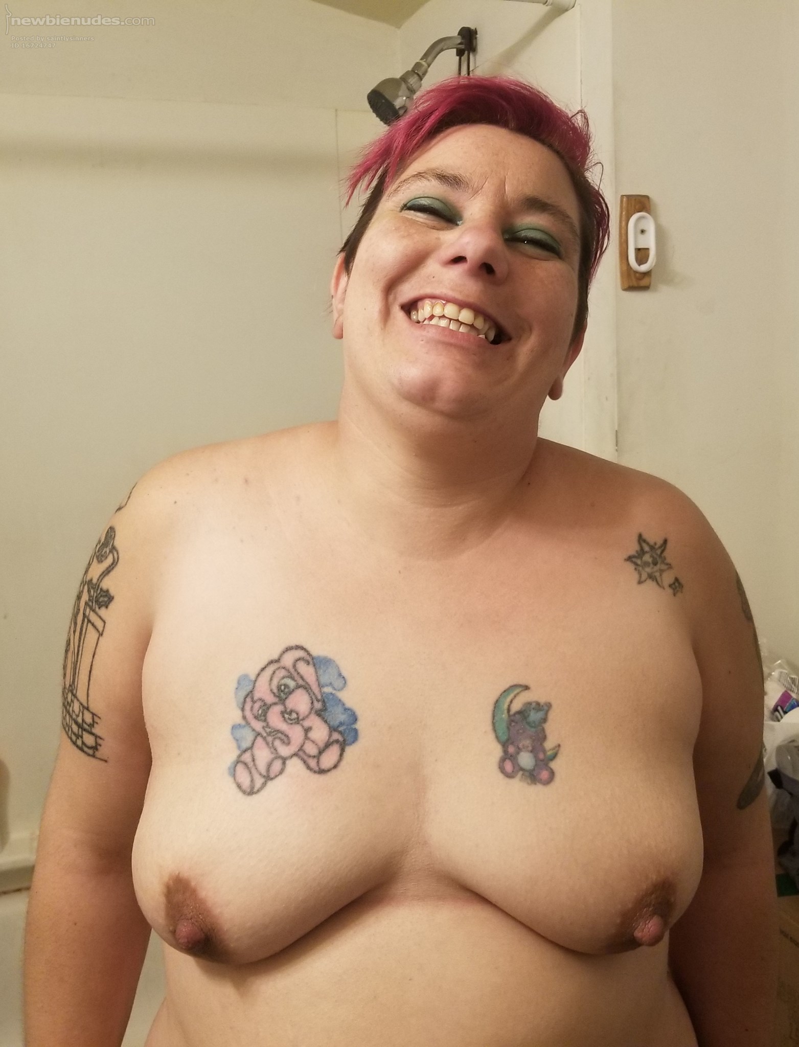 My wife finally let me share something. She has such big, hard nips. 