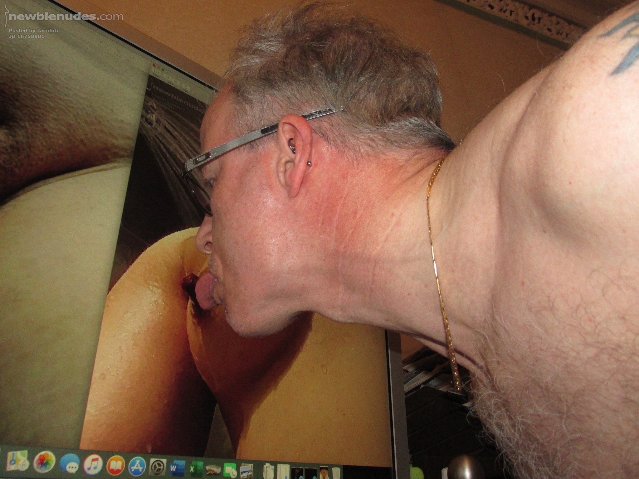 Jen1992 has me licking my screen looking at her  hard nipples and tight bal...