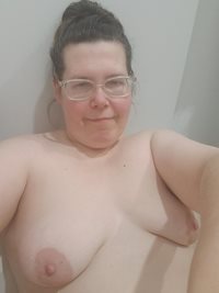 Wife's selfie from the bath tub