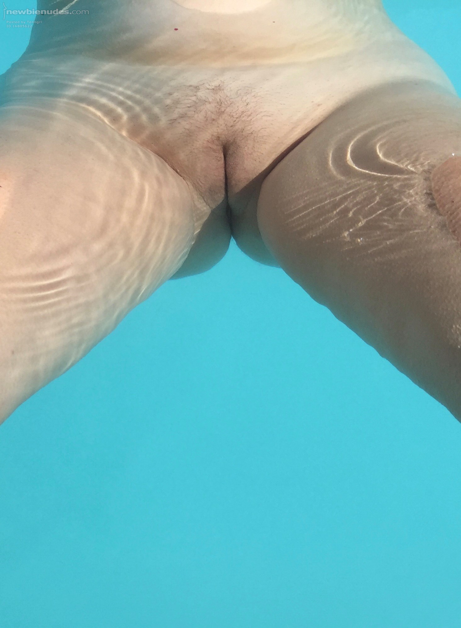 Love loosing the swim suit while in the pool. Leads to other fun things .