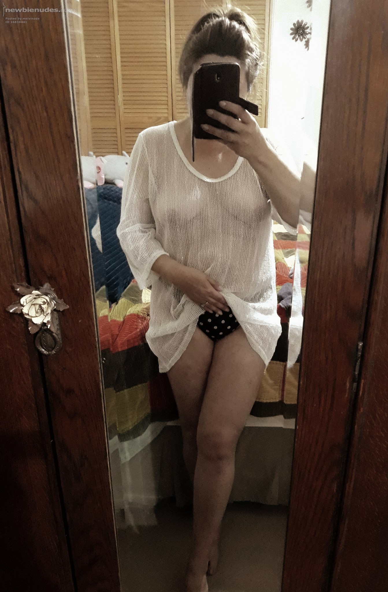 Sheer Teaser  - fresh out of the shower.