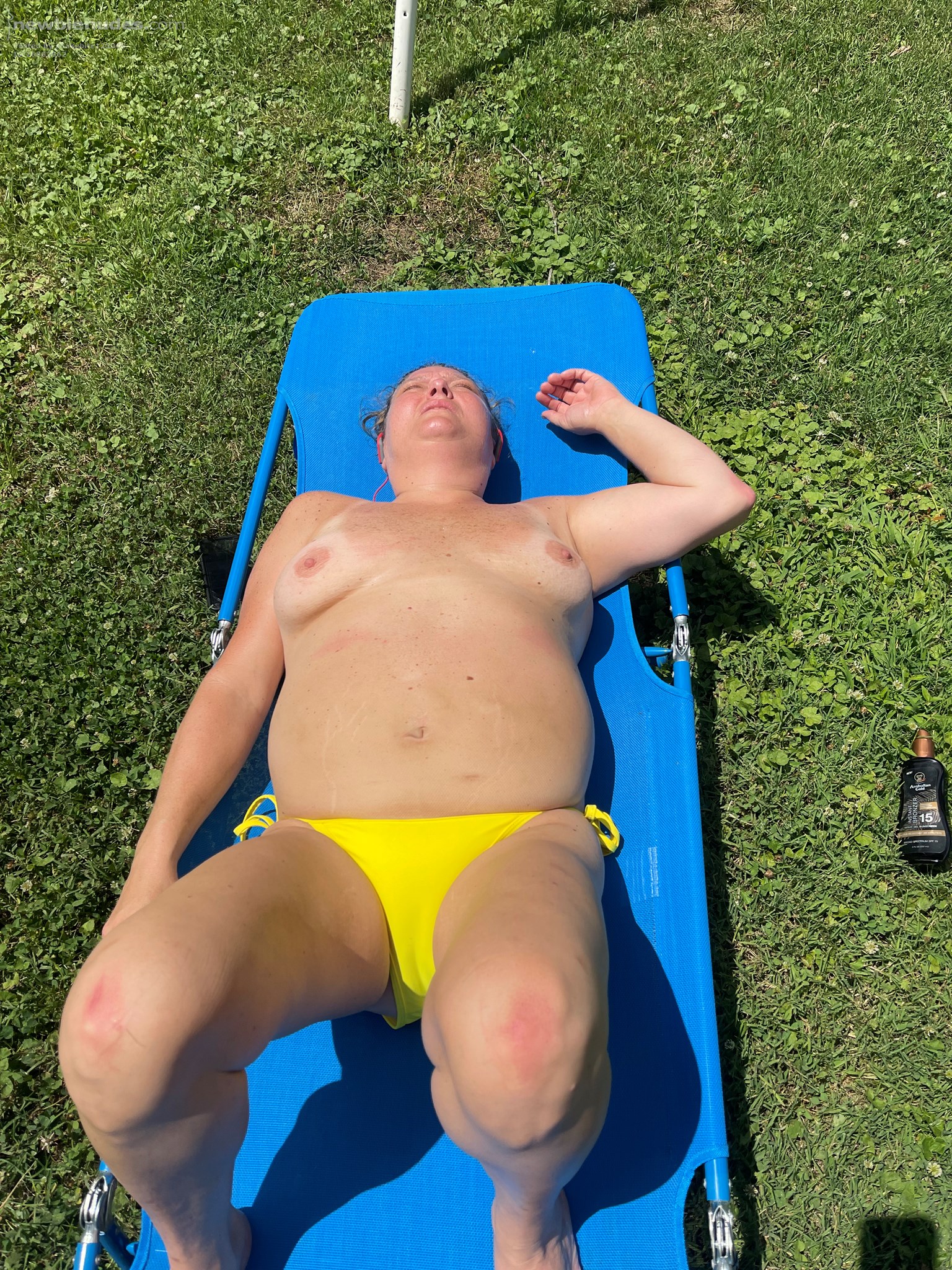 Getting ready to work on my tan a little.