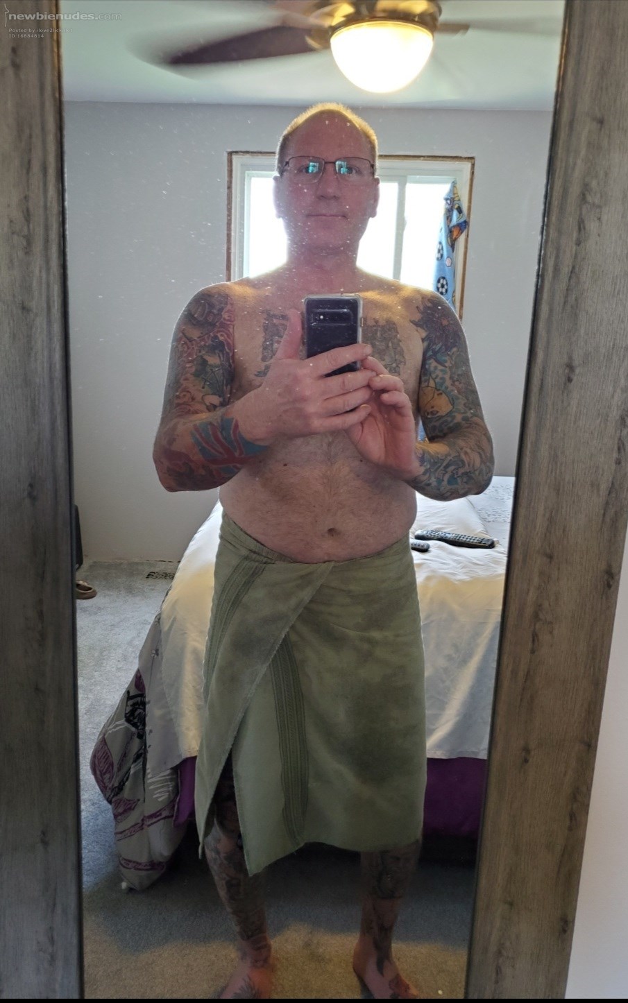 Me getting out of shower