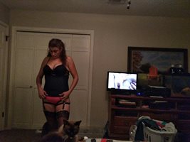 wife home from the local swinger club, after loosing her bra and panties in...