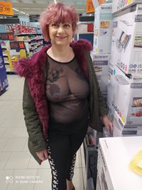 Tits on show in the supermarket again
