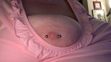 Recently pierced nipples ..!