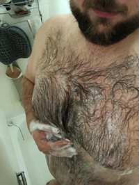 Shower time. Any ladies out there want to  help?