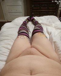 wife with her sexy ass legs stuffed into those stockings