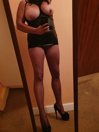 👀 Lingerie, Large Tits, Fishnet Stockings and Heels 😈
