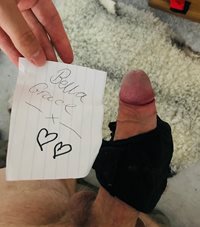 i think ronno1 looks so good with his hard cock in my panties 😍