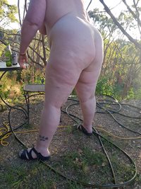 my fat slut outdoors pale and vunerable