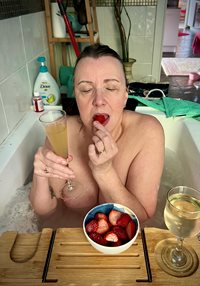 Strawberries and bubbles