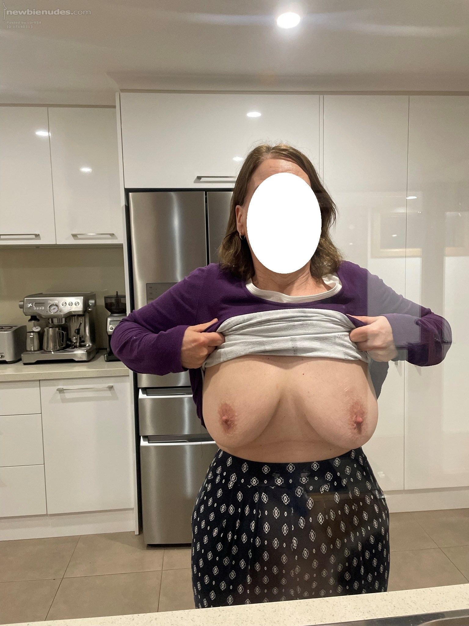 Wifey flashing me through the window