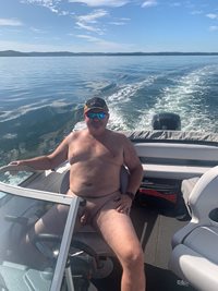 Enjoying a day out on our boat on Lake Macquarie 26/2/23