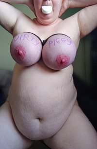Mouth Soaping Punishment for Dirty, Fat Piggy with Tightly Bound Tits!