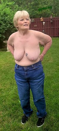My wife Annie topless