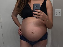 Pregnant and ready to be your whore