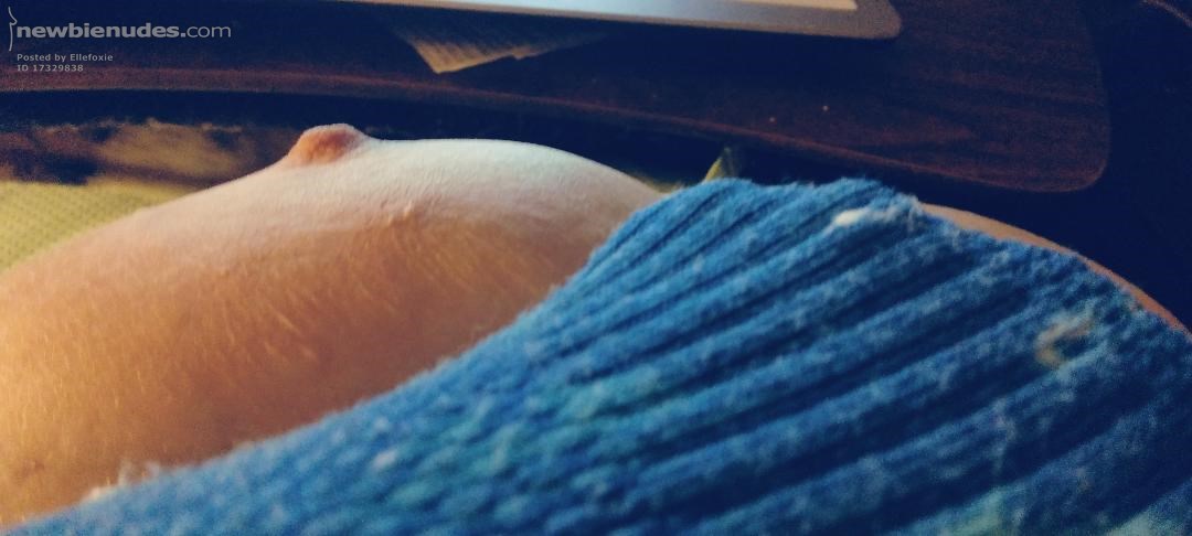 Having a stroke...........Me ya fool! .  My BOOB and Nipple.