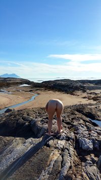 Ass on the beach.
