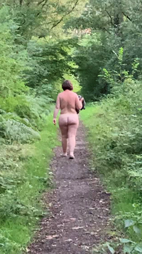 Nudewalk in the woods 🔥🔥🔥