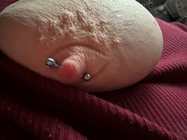 I love seeing these marks in my nips and areolas, after I’ve had lots of pl...