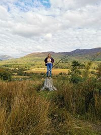 Inconspicuously enjoying the Scottish landscape.