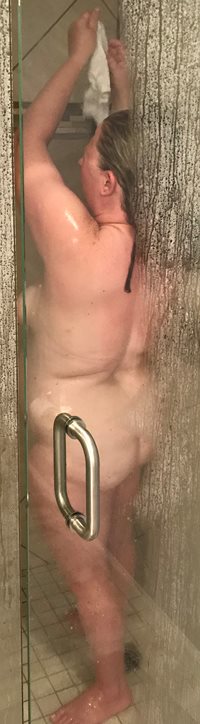 Bonus shower view for your Saturday
