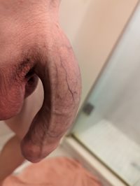Hubby shaved for our trip to Vegas next week