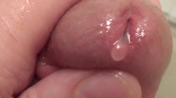 Plenty of precum flowing out of me