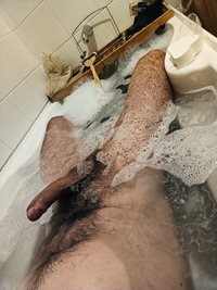 Bath time relax ......just need a hand to relax the last part of me mmmm