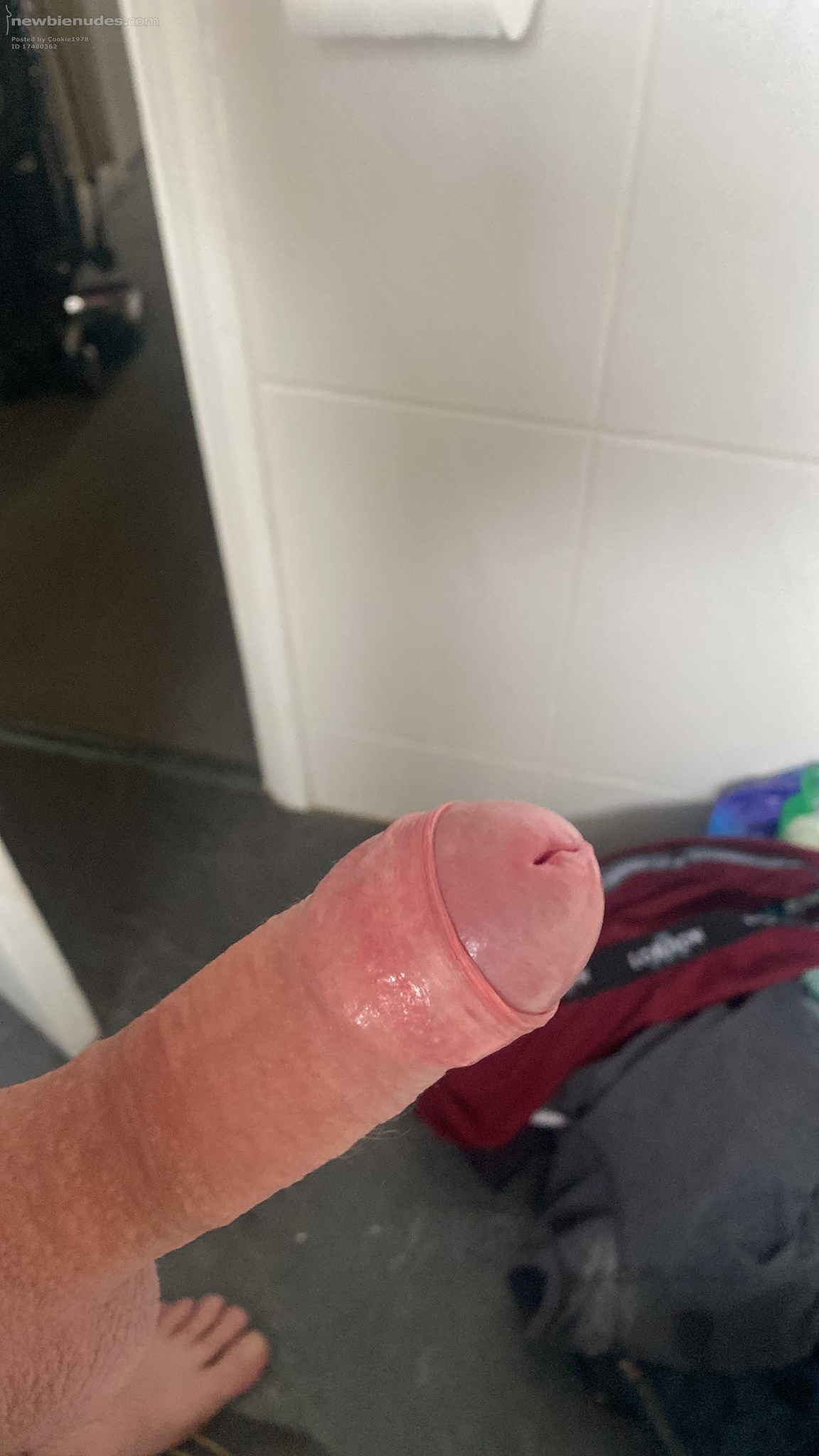 Hard out from the shower 