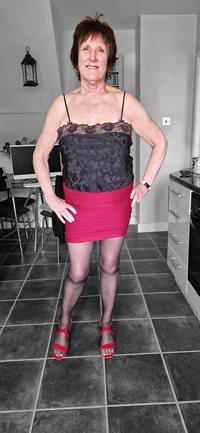 Ready for an evening out at the local - hope this outfit is ok!!