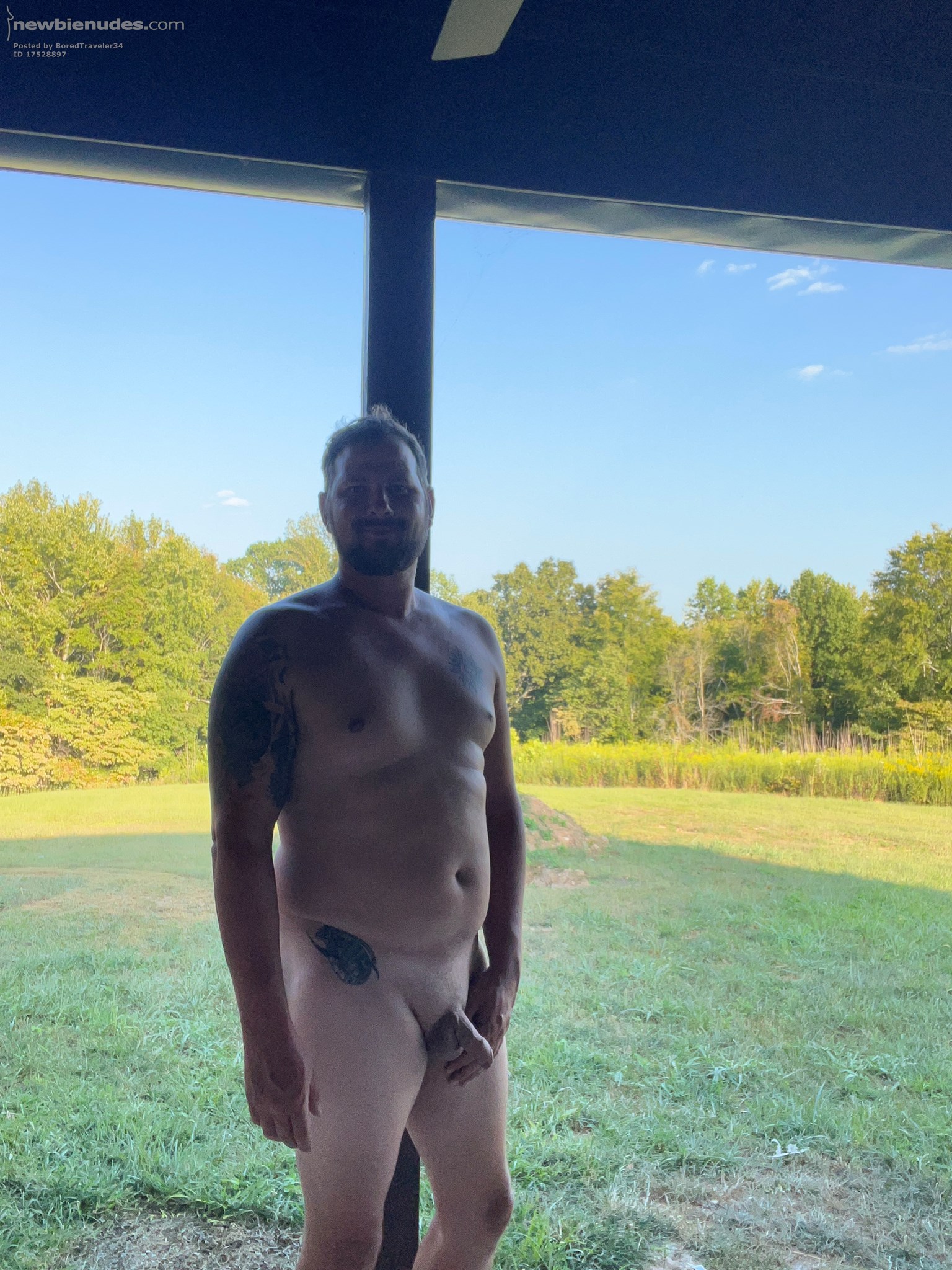 After a long hot day at work it’s nice to come home and strip 